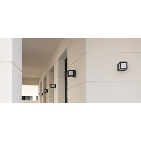 22423 Wall, ceiling and pillar luminaire, graphite