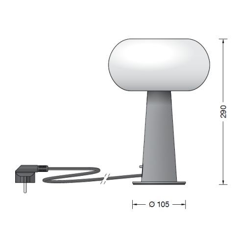 51444.7K3 Table luminaire, velvet green