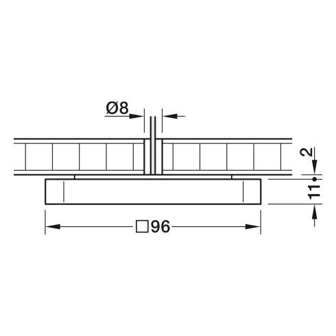 Modul Q 16 ON LED ceiling luminaire 4000K