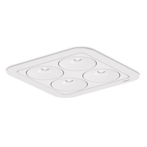 Q Four IN 80° 2700K Recessed ceiling luminaire, white